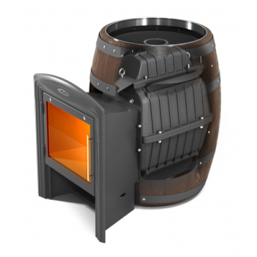 Дровяная печь TMF Вариата Cast Витра Баррель палисандр 