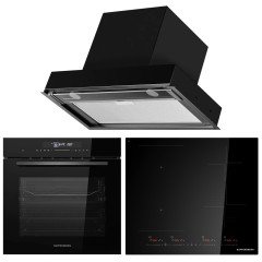 Комплект №5 (варочная панель Kuppersberg ICI 616 + духовой шкаф Kuppersberg HT 613 Black + вытяжка Kuppersberg NANCY 60 Black)