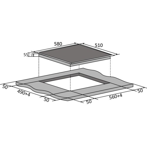 Электрическая варочная панель Brandt BPV6321B в Краснодаре