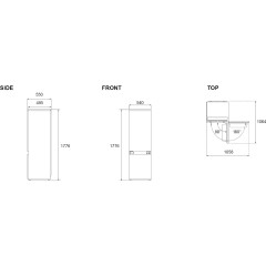 Встраиваемый холодильник Bertazzoni REF603BBNPTC