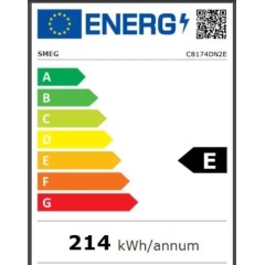 Встраиваемый холодильник Smeg C8174DN2E