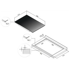 Варочная панель Falmec PIANO INDUZIONE (90 х 51)