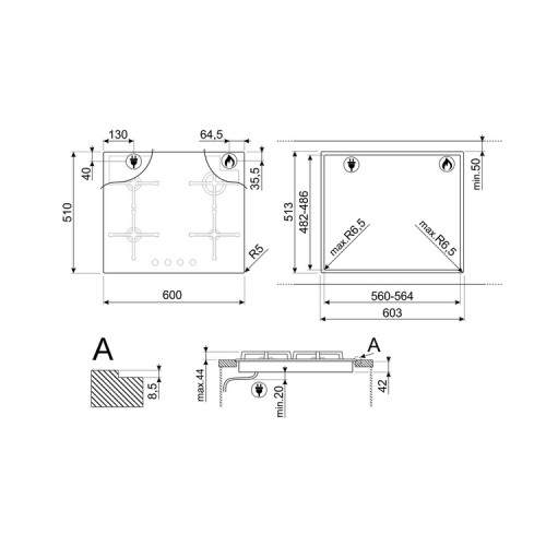Варочная панель Smeg PV864PO в Краснодаре