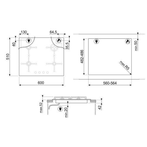 Варочная панель Smeg PV864PO в Краснодаре
