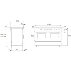 Варочный центр Bertazzoni HER125I2EAVT