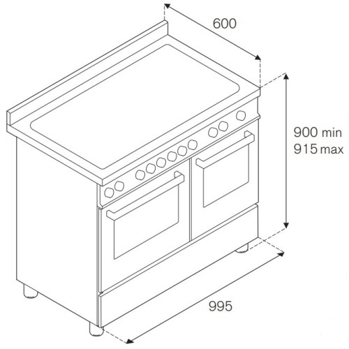 Варочный центр Bertazzoni PRO105I3EXT в Краснодаре
