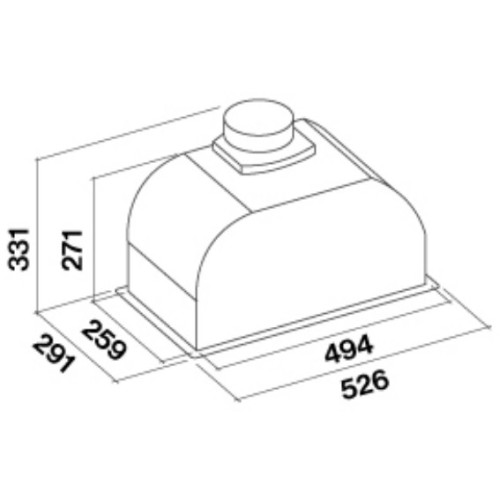 Встраиваемая вытяжка Falmec GRUPPO INCASSO PLUS 50 WH в Краснодаре
