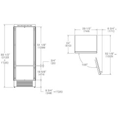 Встраиваемый холодильник Bertazzoni REF755BBRPTT