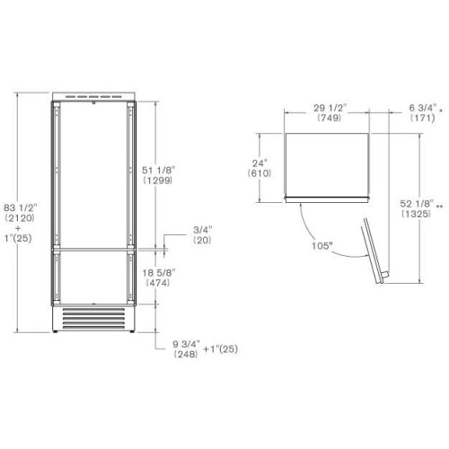 Встраиваемый холодильник Bertazzoni REF755BBRPTT в Краснодаре