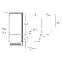 Встраиваемый холодильник Bertazzoni REF905BBLPTT