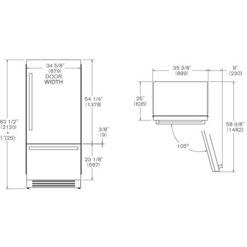 Встраиваемый холодильник Bertazzoni REF905BBRXTT в Краснодаре