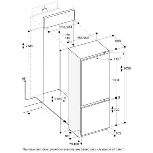 Встраиваемый холодильник Gaggenau RB492305 в Краснодаре