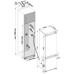 Встраиваемый холодильник KRONA BRISTEN FNF