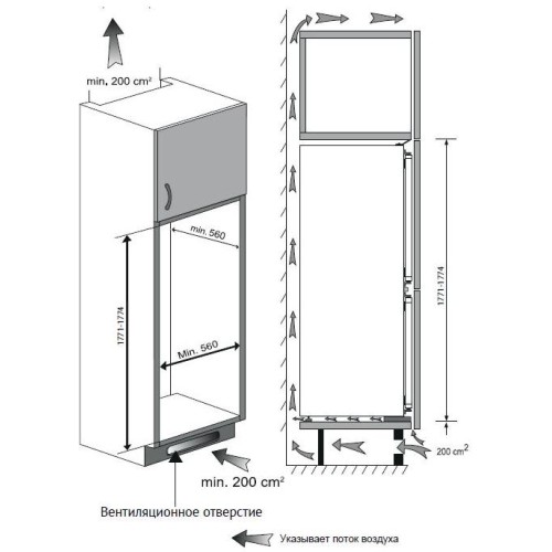 Встраиваемый холодильник Kuppersberg RBN 1760 в Краснодаре