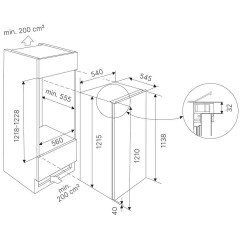 Встраиваемый холодильник Kuppersbusch FK 4545.1i