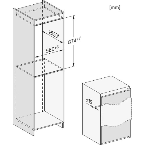 Встраиваемый холодильник Miele K 7115 E в Краснодаре