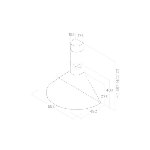 Вытяжка Elica TONDA WH F/60 в Краснодаре