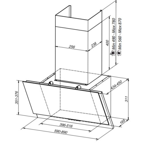 Вытяжка Faber GREXIA GRES LG/X A90 в Краснодаре