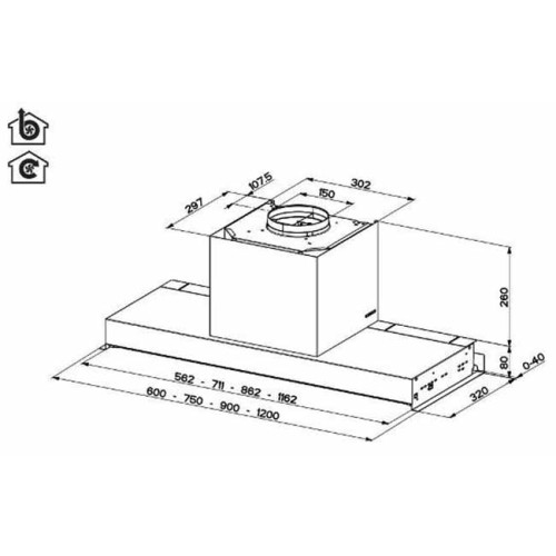 Вытяжка Faber IN-NOVA ZERO DRIP LITE A60 BK в Краснодаре