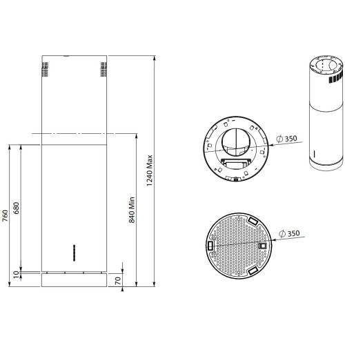 Вытяжка Falmec POLAR ISOLA X в Краснодаре
