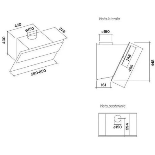 Вытяжка Falmec VERSO 55 WHITE в Краснодаре