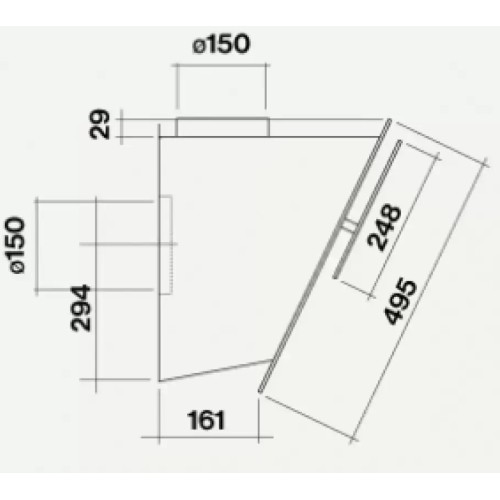 Вытяжка Falmec VERSO 55 WHITE в Краснодаре