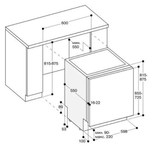 Встраиваемая посудомоечная машина Gaggenau DF 260-163 в Краснодаре
