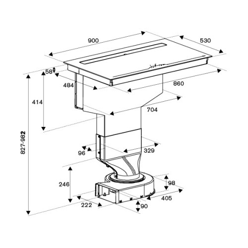 Варочная панель со встроенной вытяжкой Bertazzoni P904IBHNE в Краснодаре