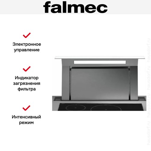 Встраиваемая вытяжка Falmec Down Draft 90 vetro ECP white в Краснодаре