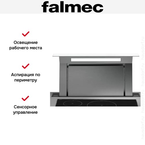 Встраиваемая вытяжка Falmec Down Draft 90 vetro ECP white в Краснодаре