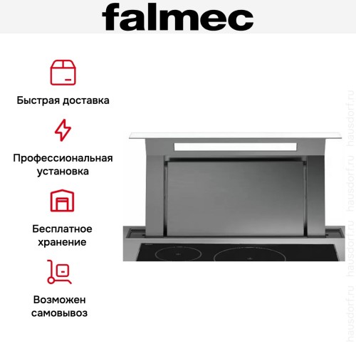 Встраиваемая вытяжка Falmec Down Draft 90 vetro ECP white в Краснодаре
