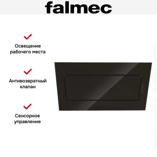 Вытяжка Falmec Quasar 60 Vetro (800) stec black в Краснодаре