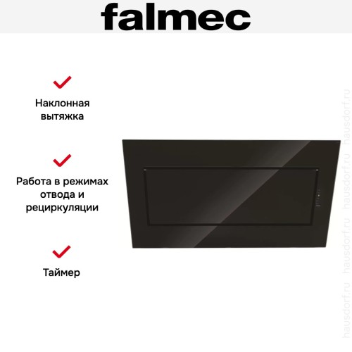 Вытяжка Falmec Quasar 60 Vetro (800) stec black в Краснодаре