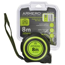 Рулетка ARMERO с двумя фиксаторами 8м*25мм     A101/282