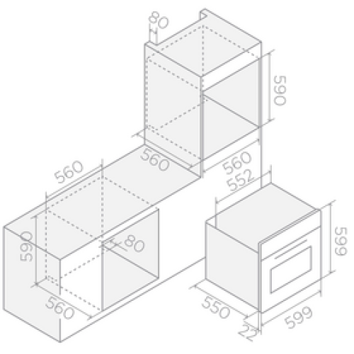 ELICA Духовой шкаф VIRTUS MULTI 60 DD BL (2025)