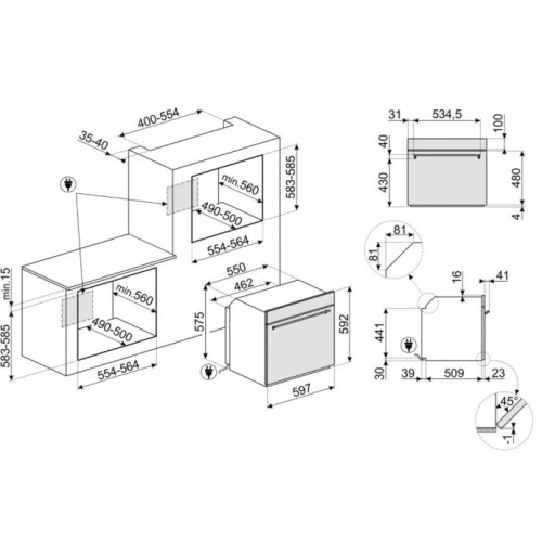 Духовой шкаф Smeg SF6381X в Краснодаре