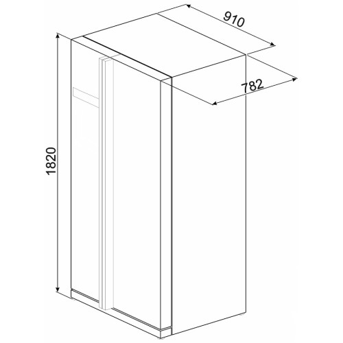 Холодильник Smeg SBS63XE в Краснодаре