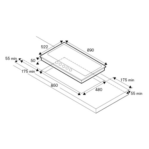 Варочная панель Bertazzoni P905CMODNE в Краснодаре