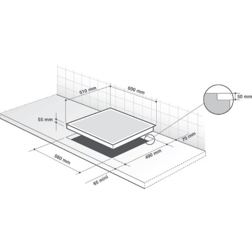 Варочная панель De Dietrich DPV4605HB в Краснодаре