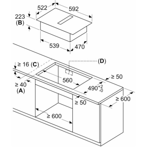 Варочная панель с вытяжкой Neff V56NBS1L0 в Краснодаре