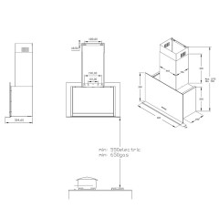 Вертикальная вытяжка Korting KHC 65330 GN