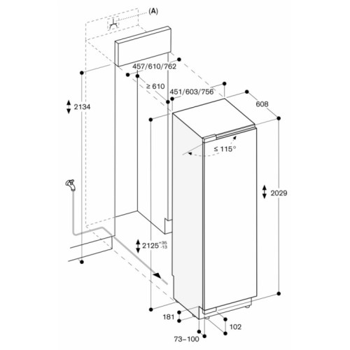 Встраиваемая морозильная камера Gaggenau RF471306 в Краснодаре