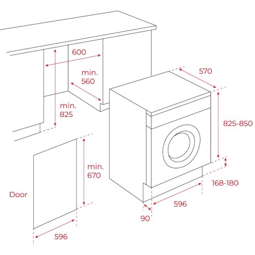 Встраиваемая стирально-сушильная машина Teka LSI5 1481 в Краснодаре