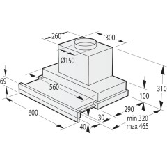 Встраиваемая телескопическая вытяжка Gorenje BHP 643 ORAW