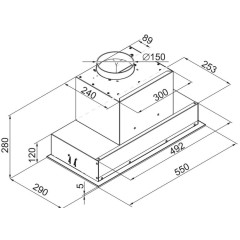 Встраиваемая вытяжка De Dietrich DHG2684B