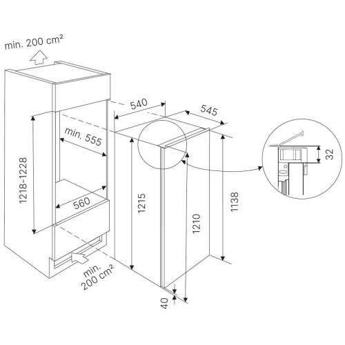 Встраиваемый холодильник Kuppersbusch FK 4540.1i в Краснодаре