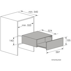Встраиваемый подогреватель посуды Asko ODW61GS1
