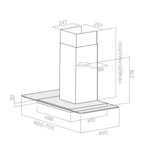 Вытяжка ELICA FLAT GLASS IX/A/60 в Краснодаре