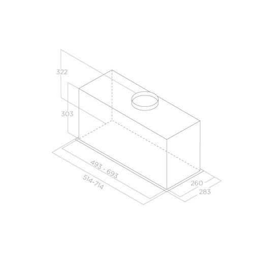 Встраиваемая вытяжка Elica LANE WH/A/72 в Краснодаре