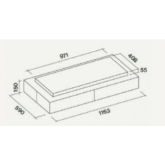 Встраиваемая вытяжка Falmec CIRCLE.TECH Vega 115 Isola Black (600)